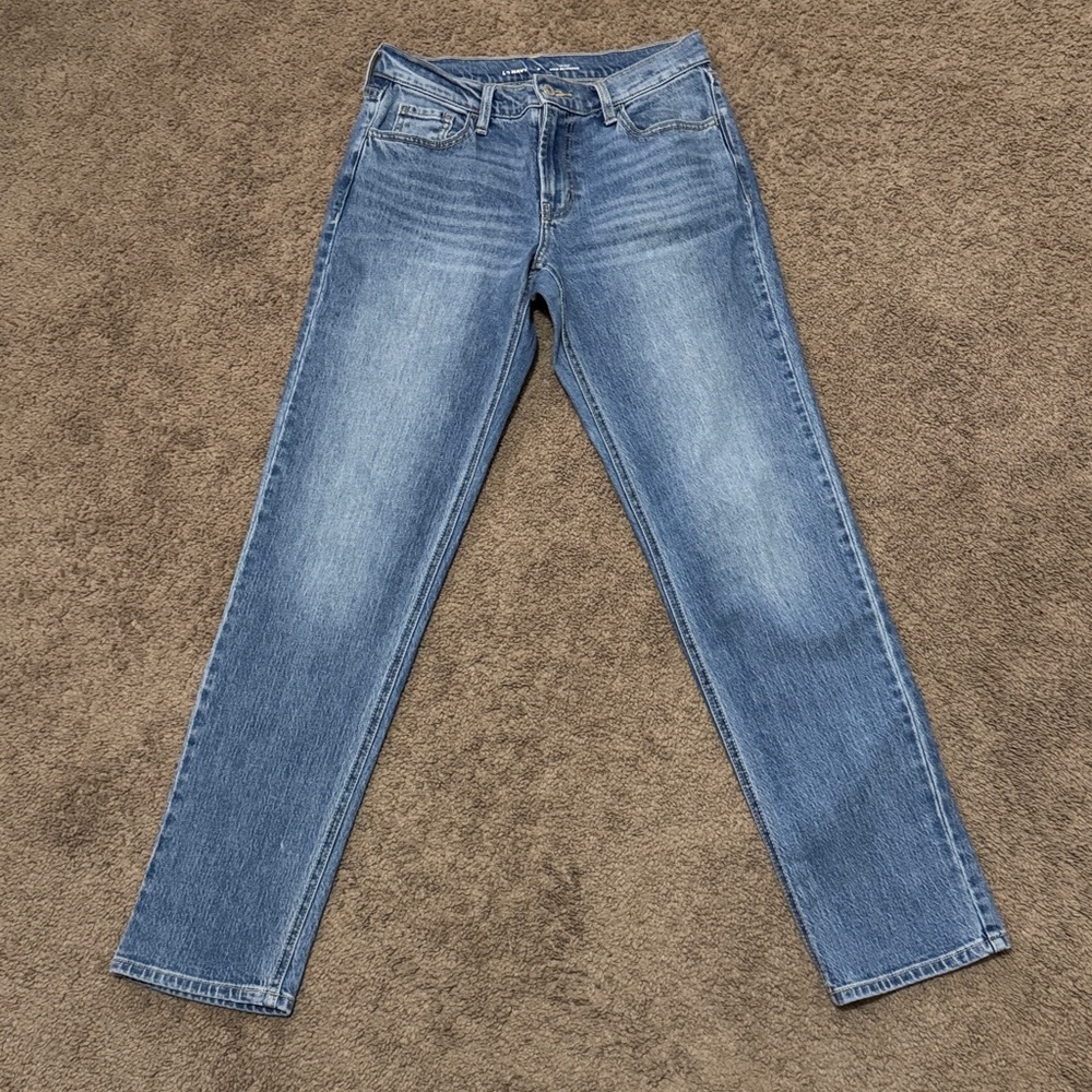 Old Navy-Mid Rise Wow Boyfriend-Sz 0 Ankle-Med Wash-Cotton Blend-EUC - Picture 2 of 14